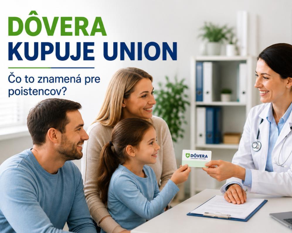 Dôvera kupuje Union zdravotnú poisťovňu. Čo to znamená pre poistencov?